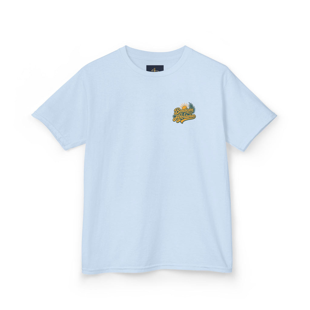 Bendecío y Afortunao Kids Tee