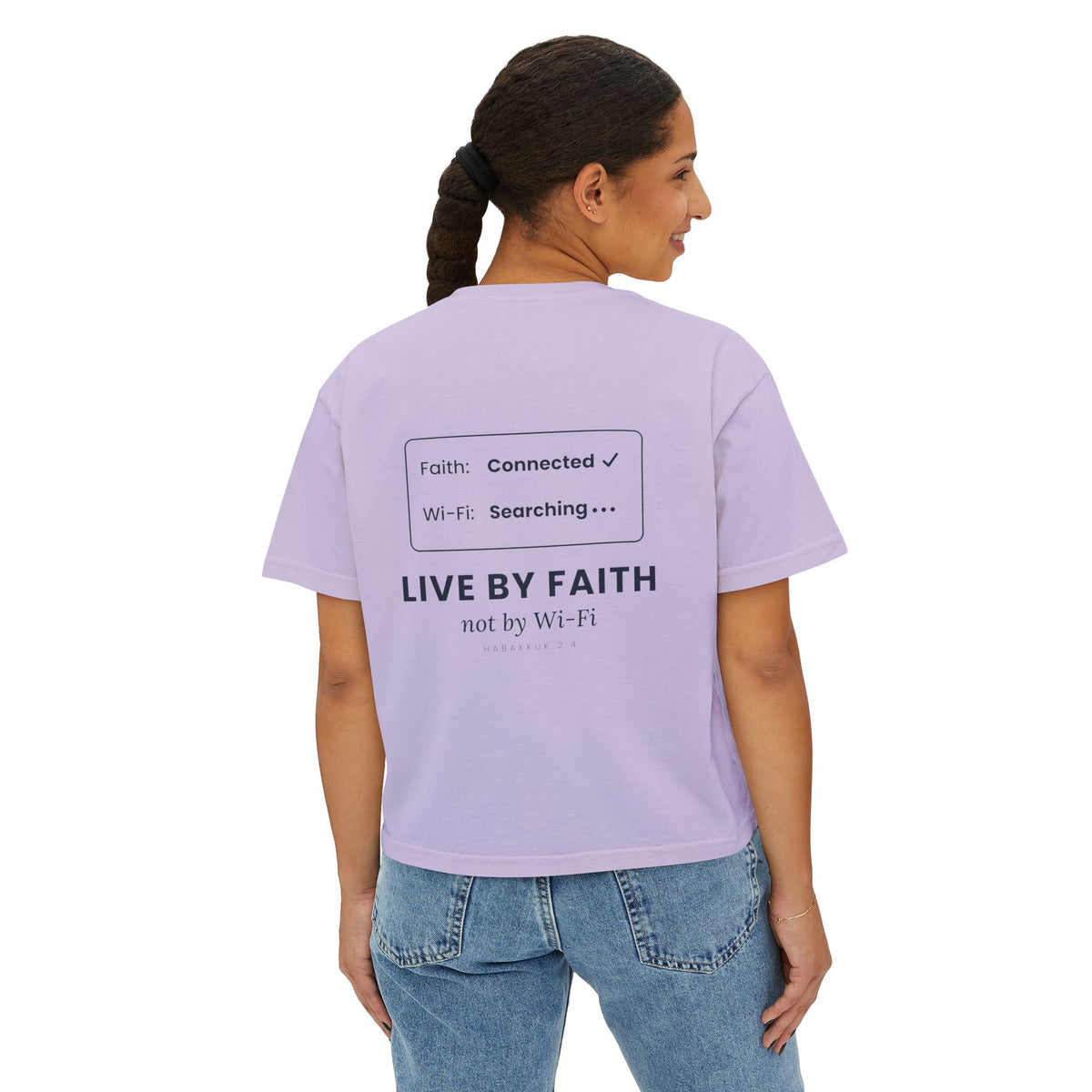 Live by Faith Crop Tee