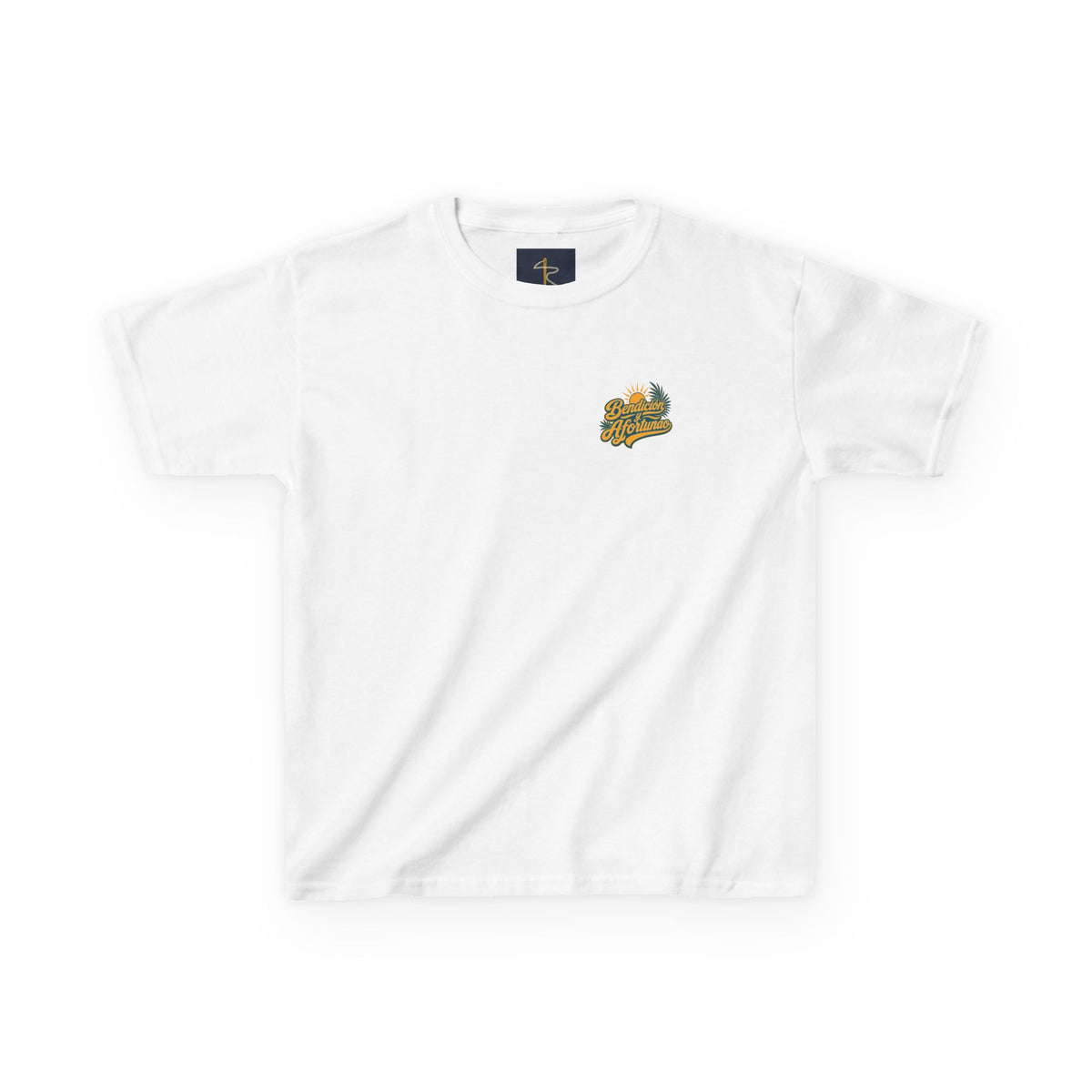 Bendecío y Afortunao Kids Tee