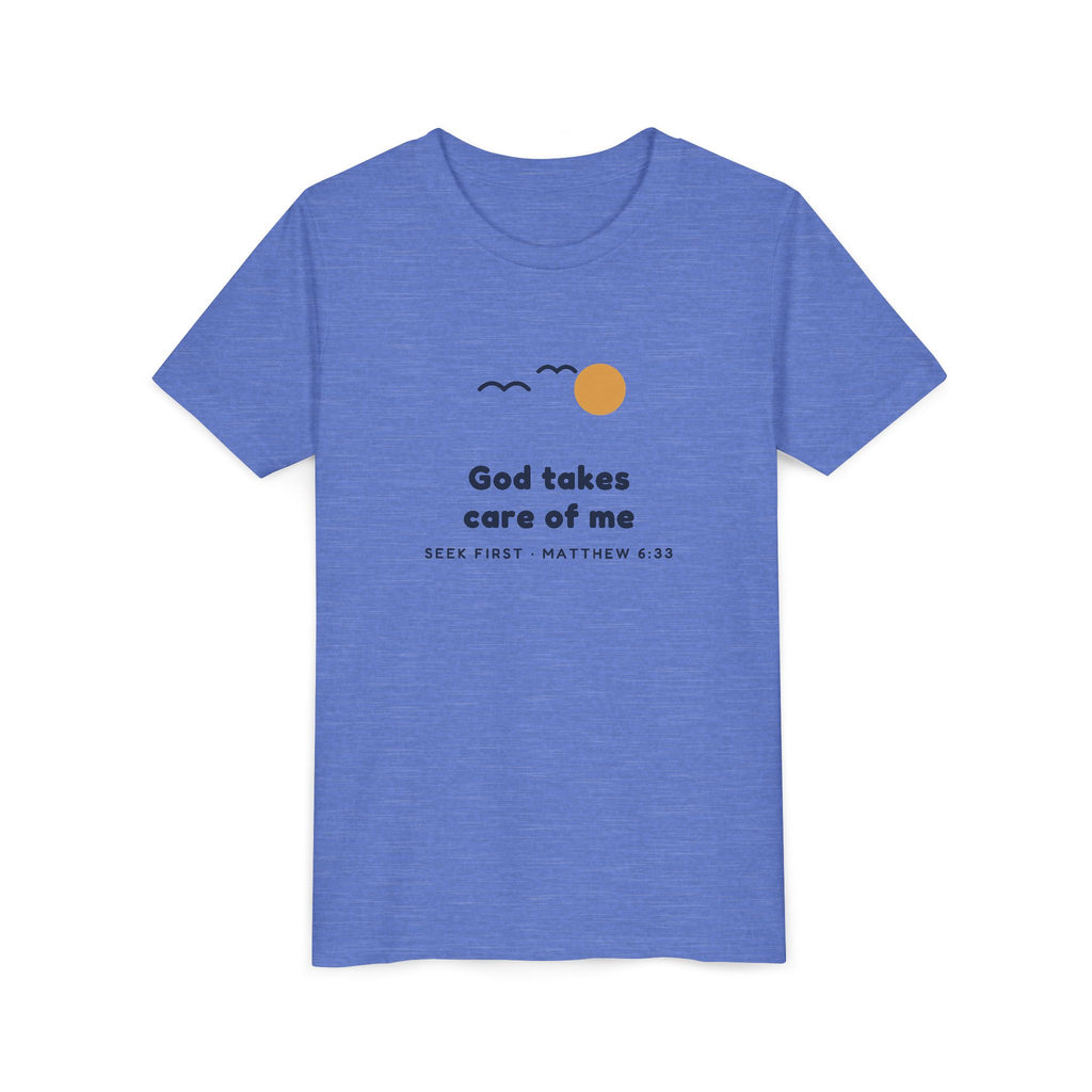 God Takes Care of Me Youth Tee