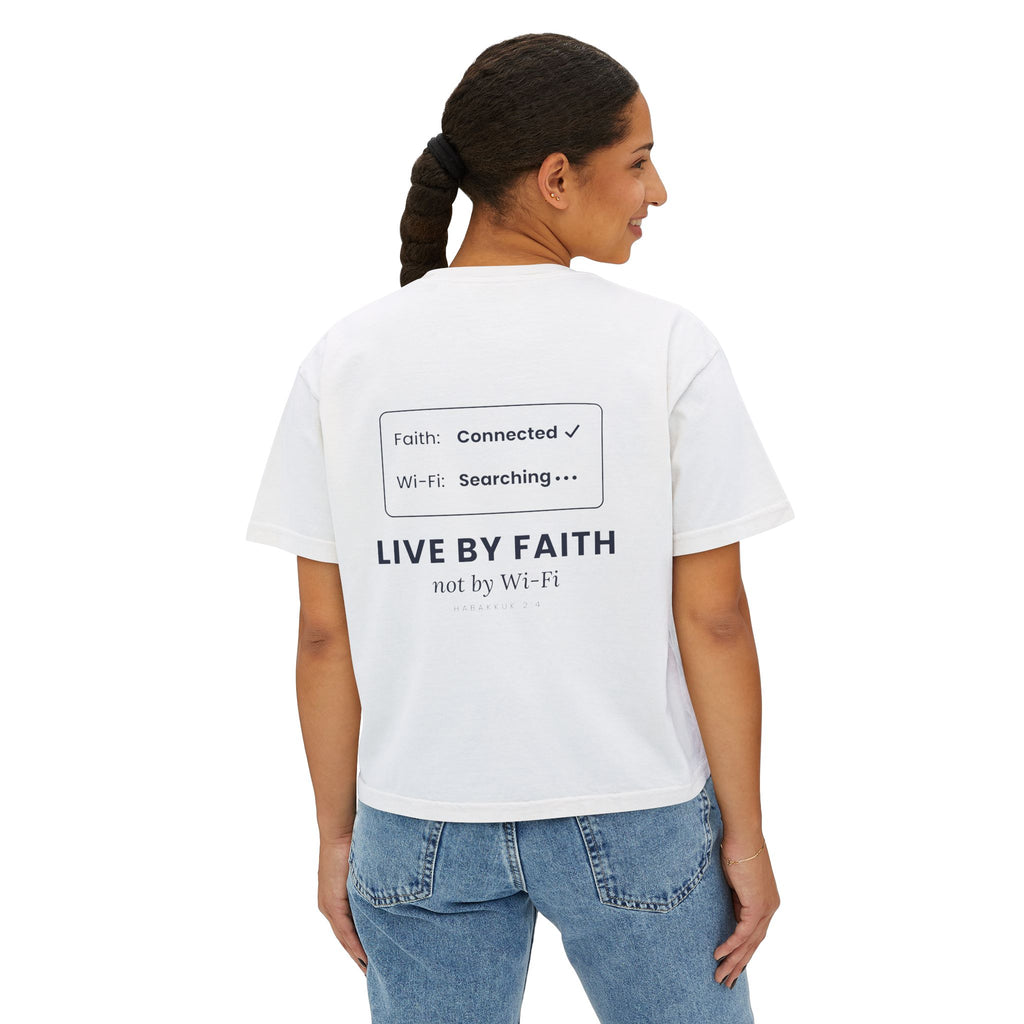 Live by Faith Crop Tee