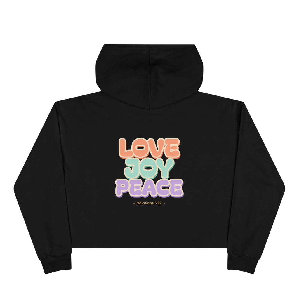 Love Joy Peace Crop Hoodie