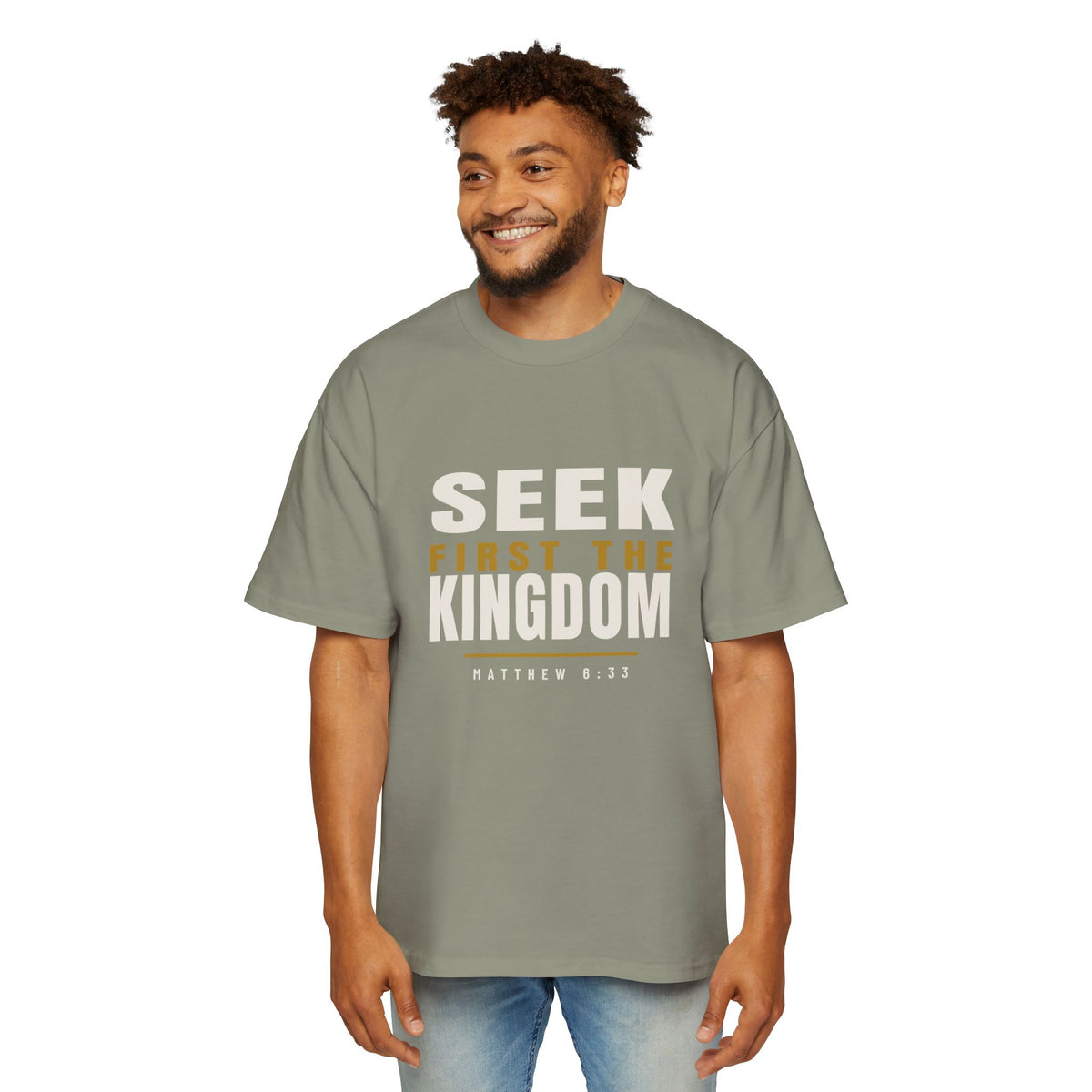 Seek First Block Oversized Tee