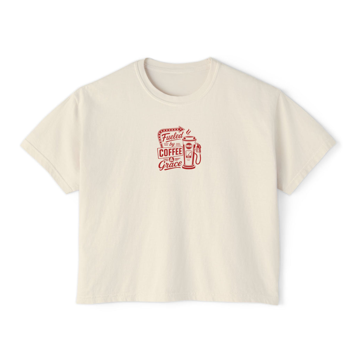 Fueled by Coffee & Grace Crop Tee