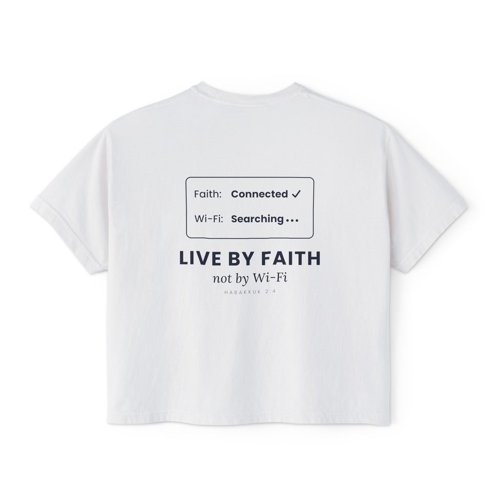 Live by Faith Crop Tee