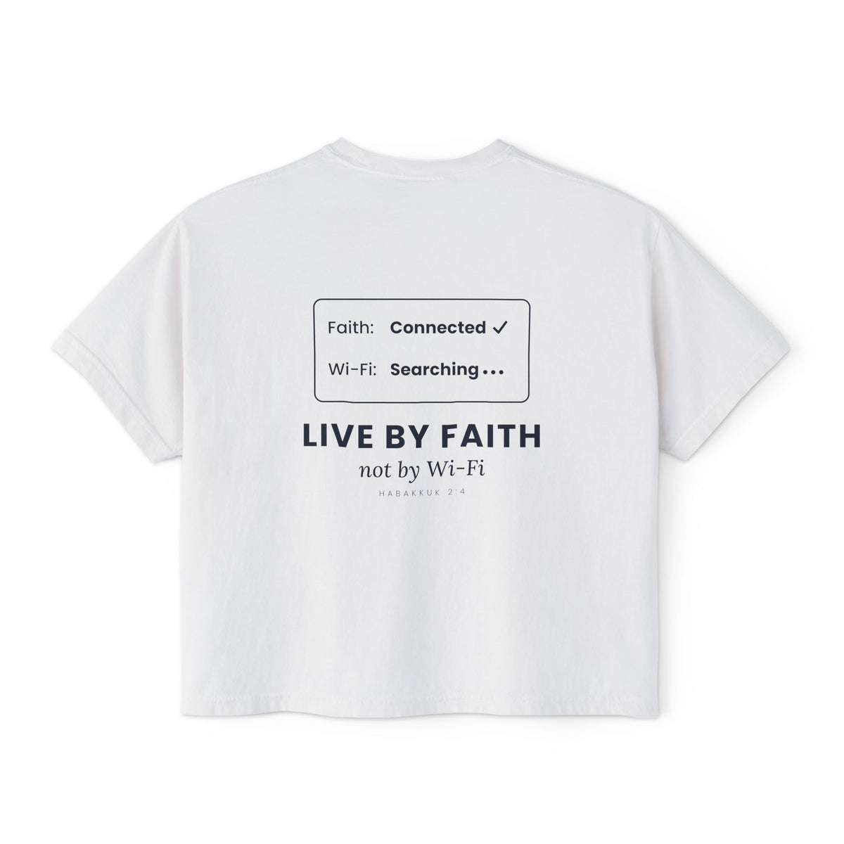 Live by Faith Crop Tee