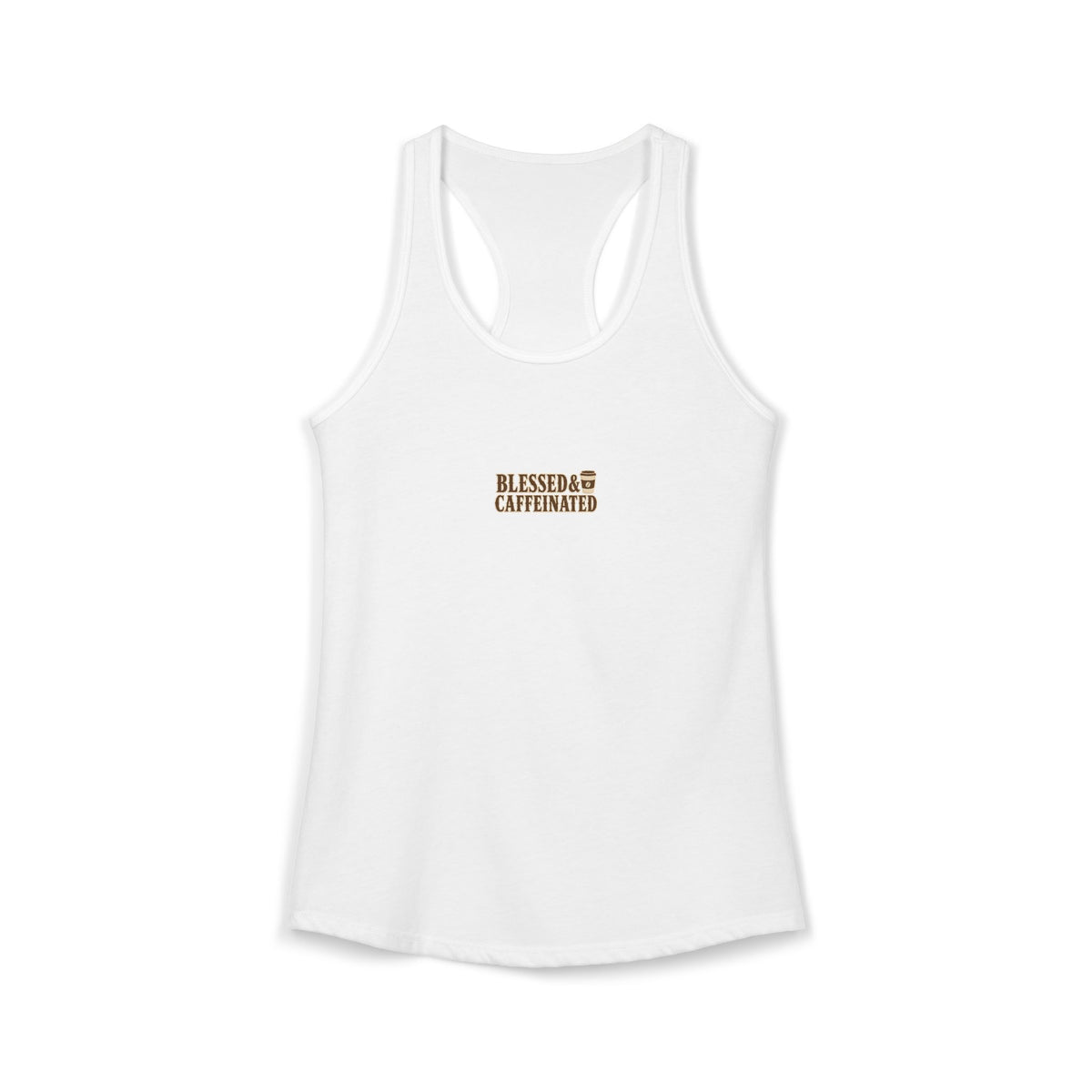 Blessed & Caffeinated Racerback Tank