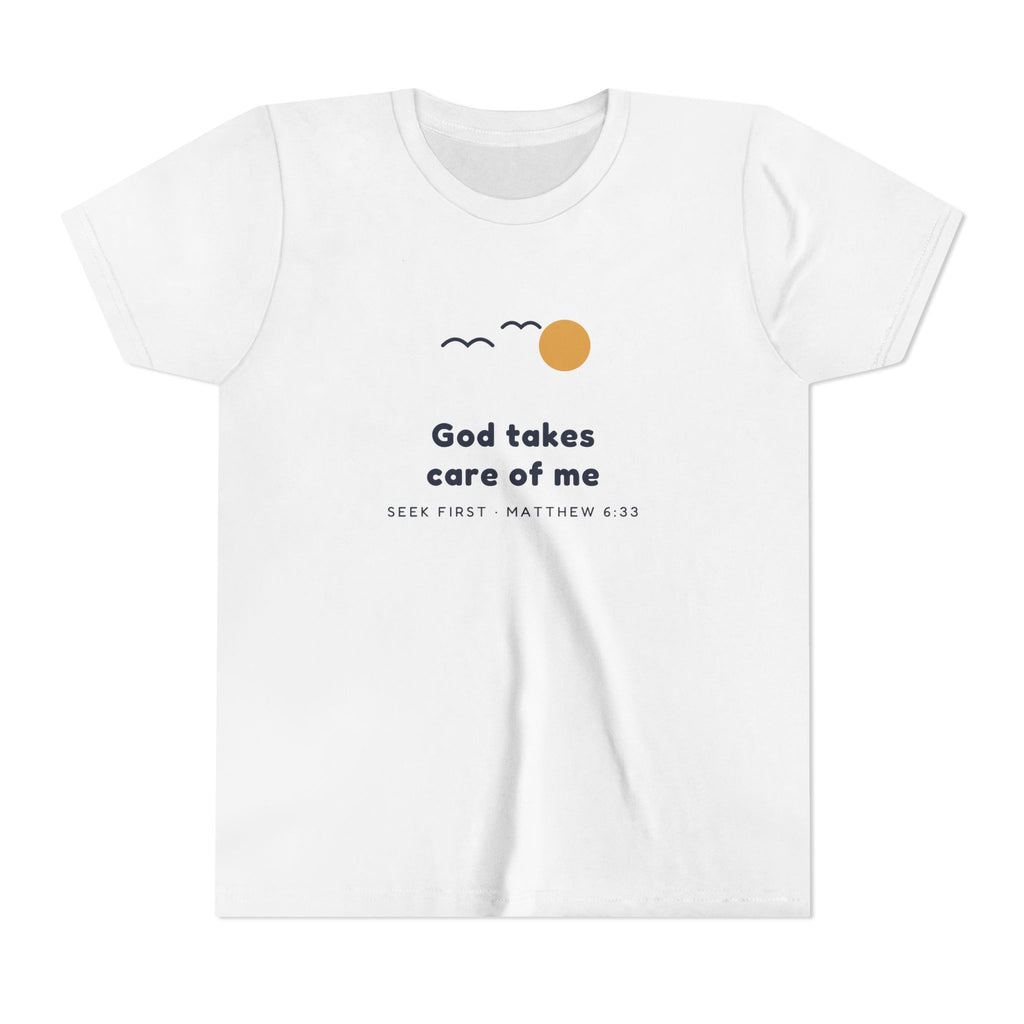 God Takes Care of Me Youth Tee