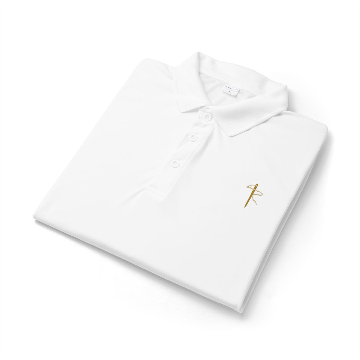 Embroidered Gold Cross Polo