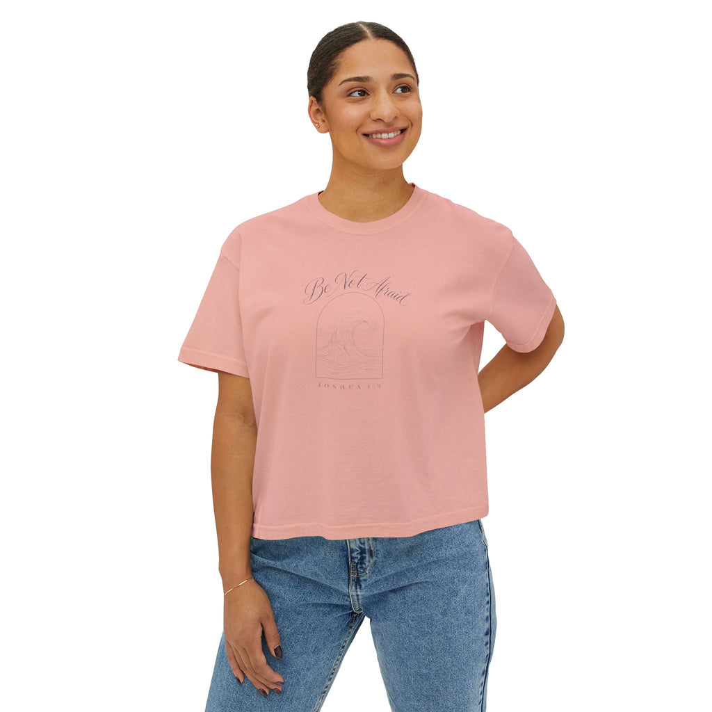 Be Not Afraid Wave Crop Tee
