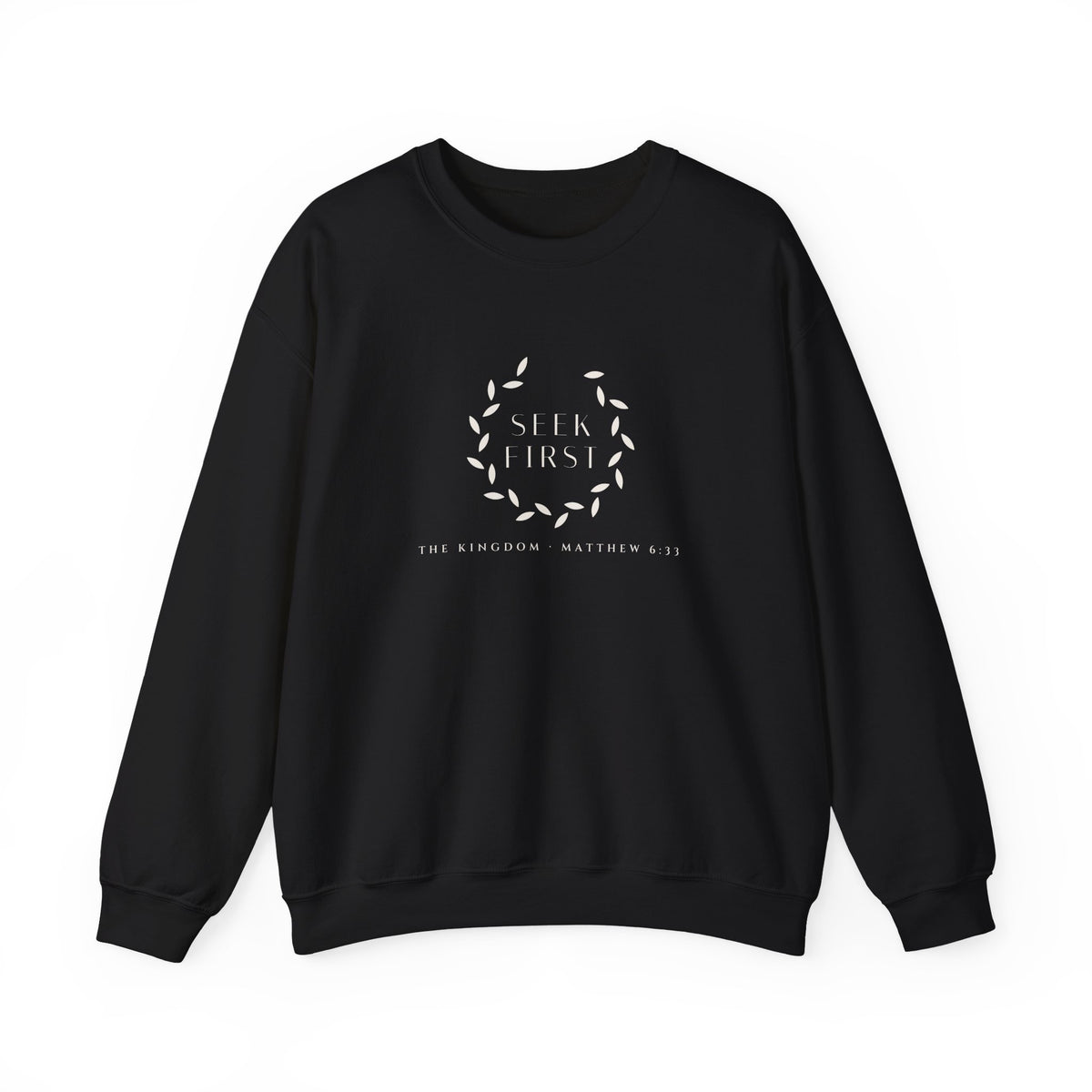 Seek First Wreath Crewneck