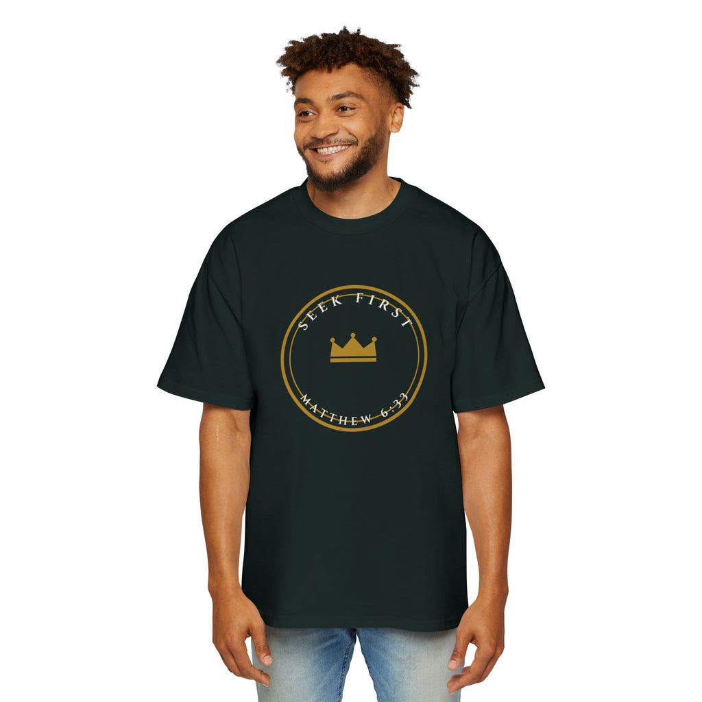 Seek First Crest Oversized Tee