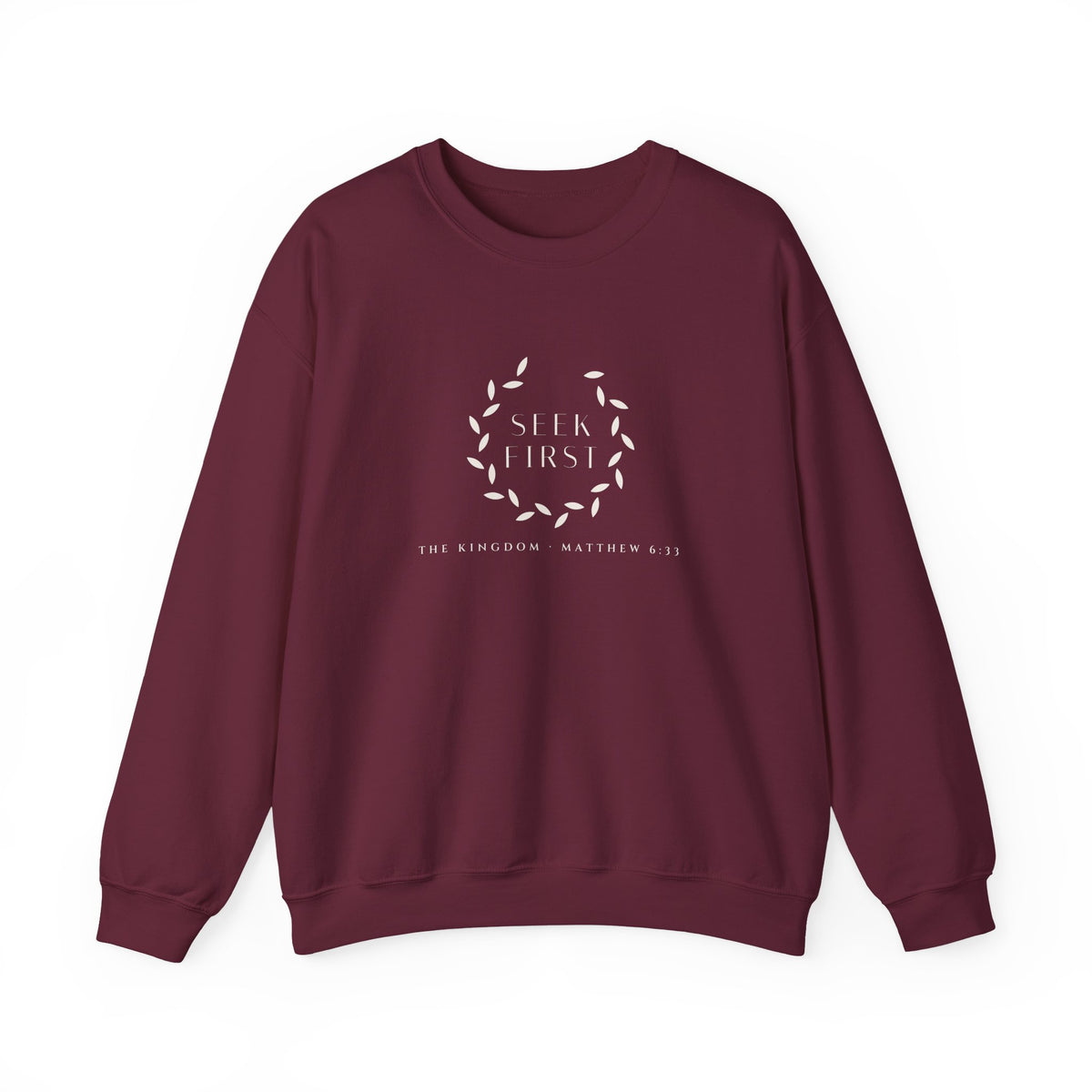 Seek First Wreath Crewneck
