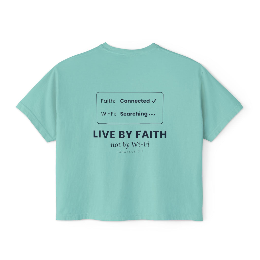 Live by Faith Crop Tee