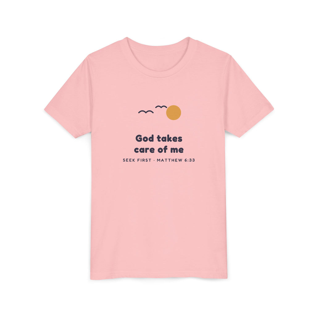 God Takes Care of Me Youth Tee