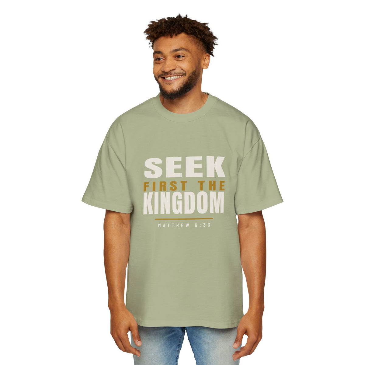 Seek First Block Oversized Tee