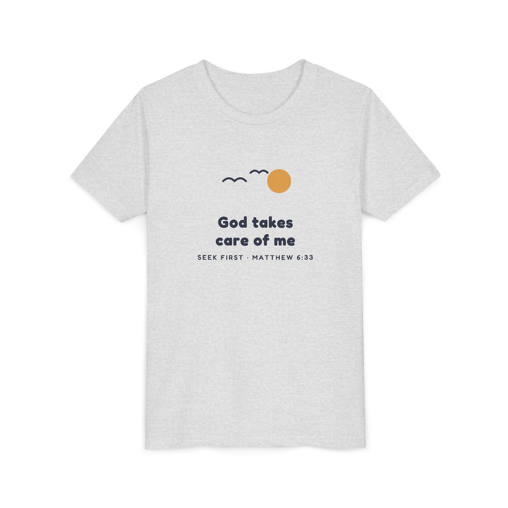 God Takes Care of Me Youth Tee