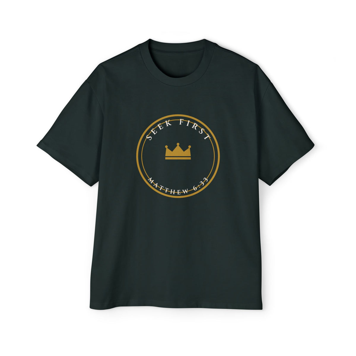 Seek First Crest Oversized Tee