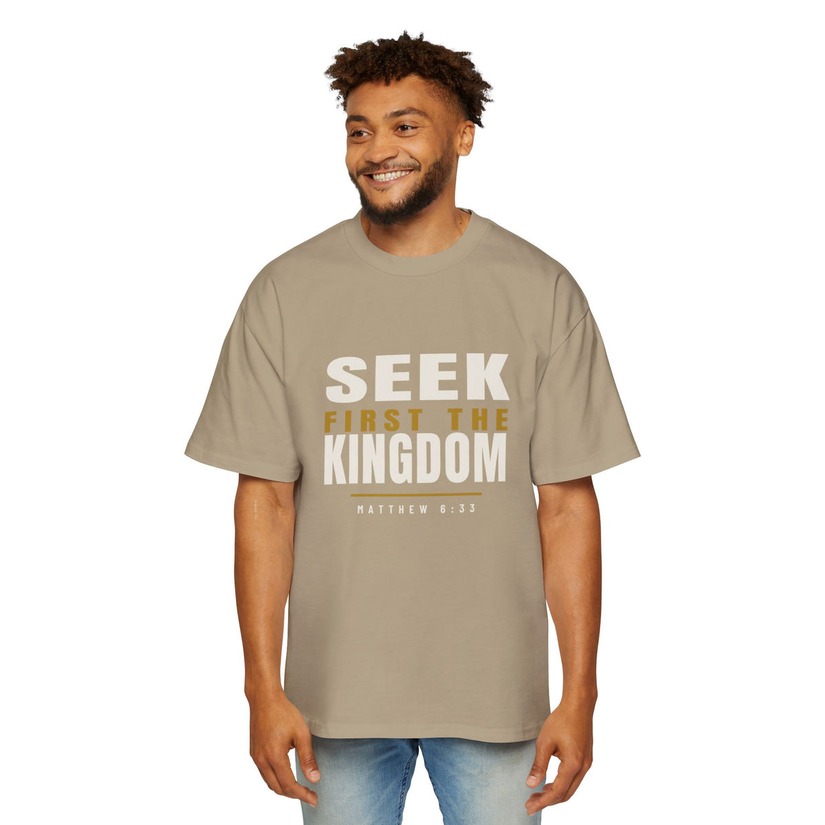 Seek First Block Oversized Tee