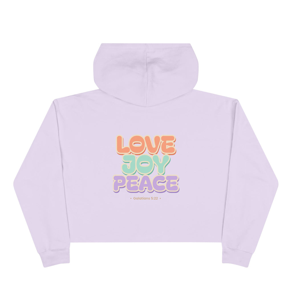 Love Joy Peace Crop Hoodie