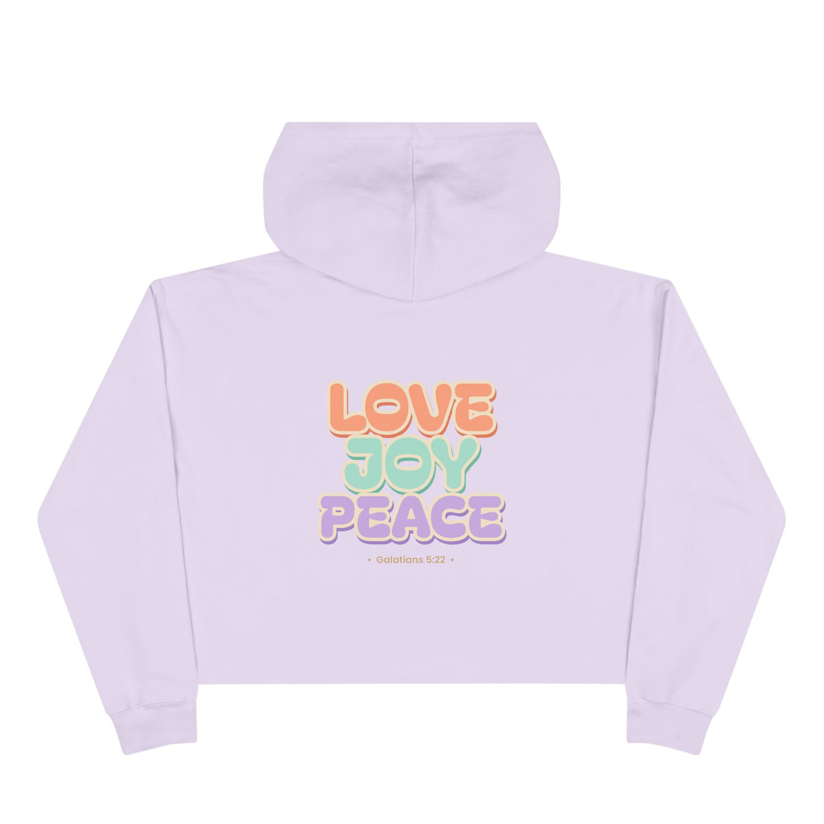 Love Joy Peace Crop Hoodie