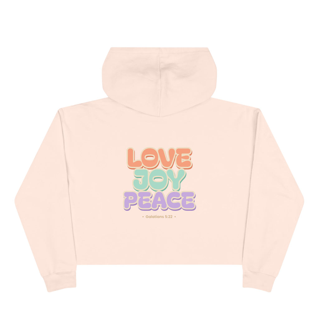 Love Joy Peace Crop Hoodie