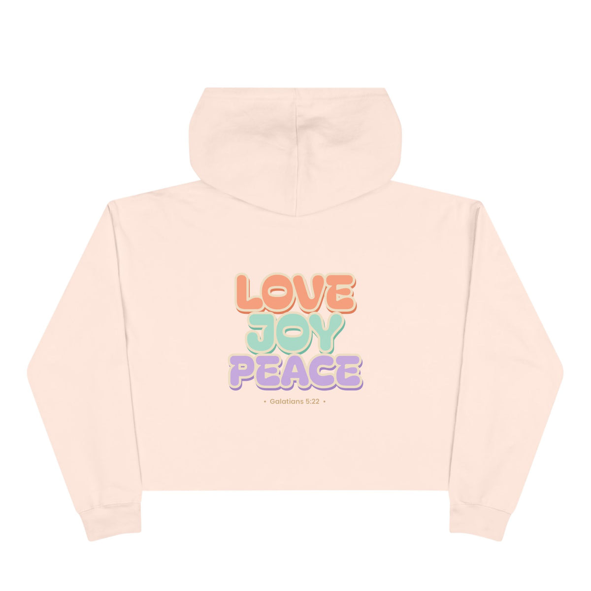 Love Joy Peace Crop Hoodie