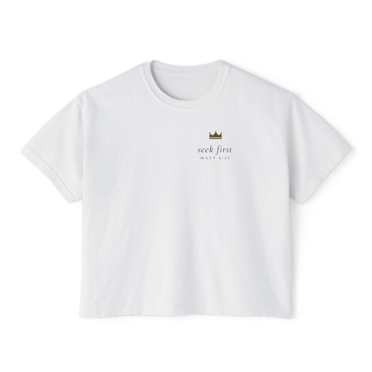 Seek First Minimal Crop Tee