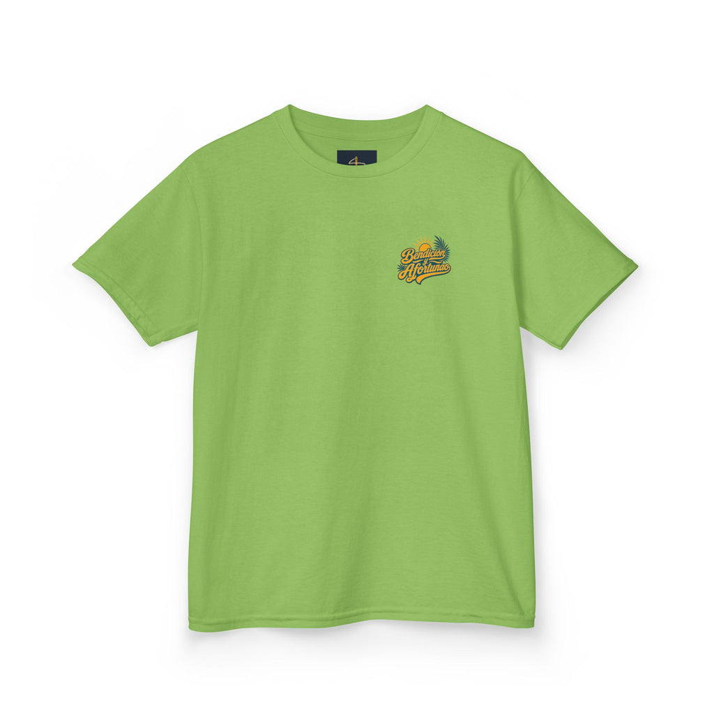 Bendecío y Afortunao Kids Tee