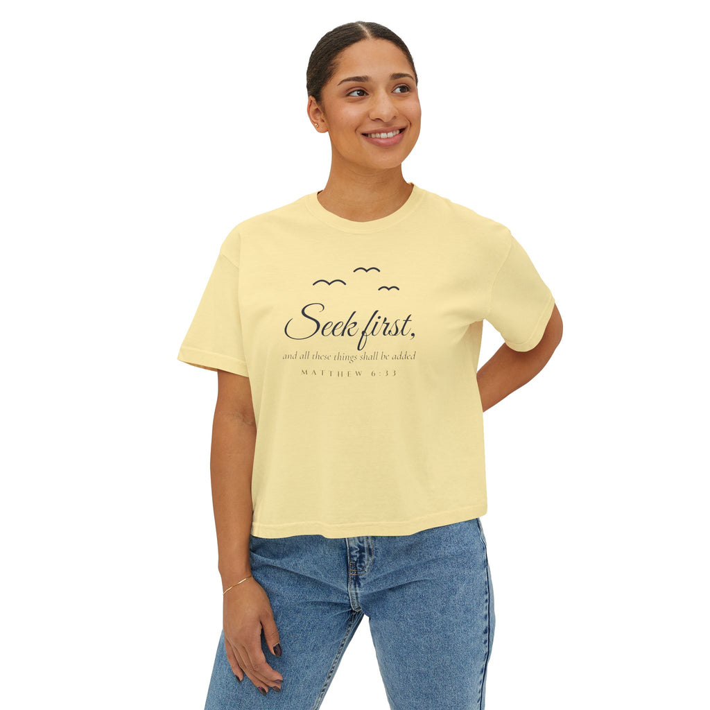 Birds of the Air Crop Tee