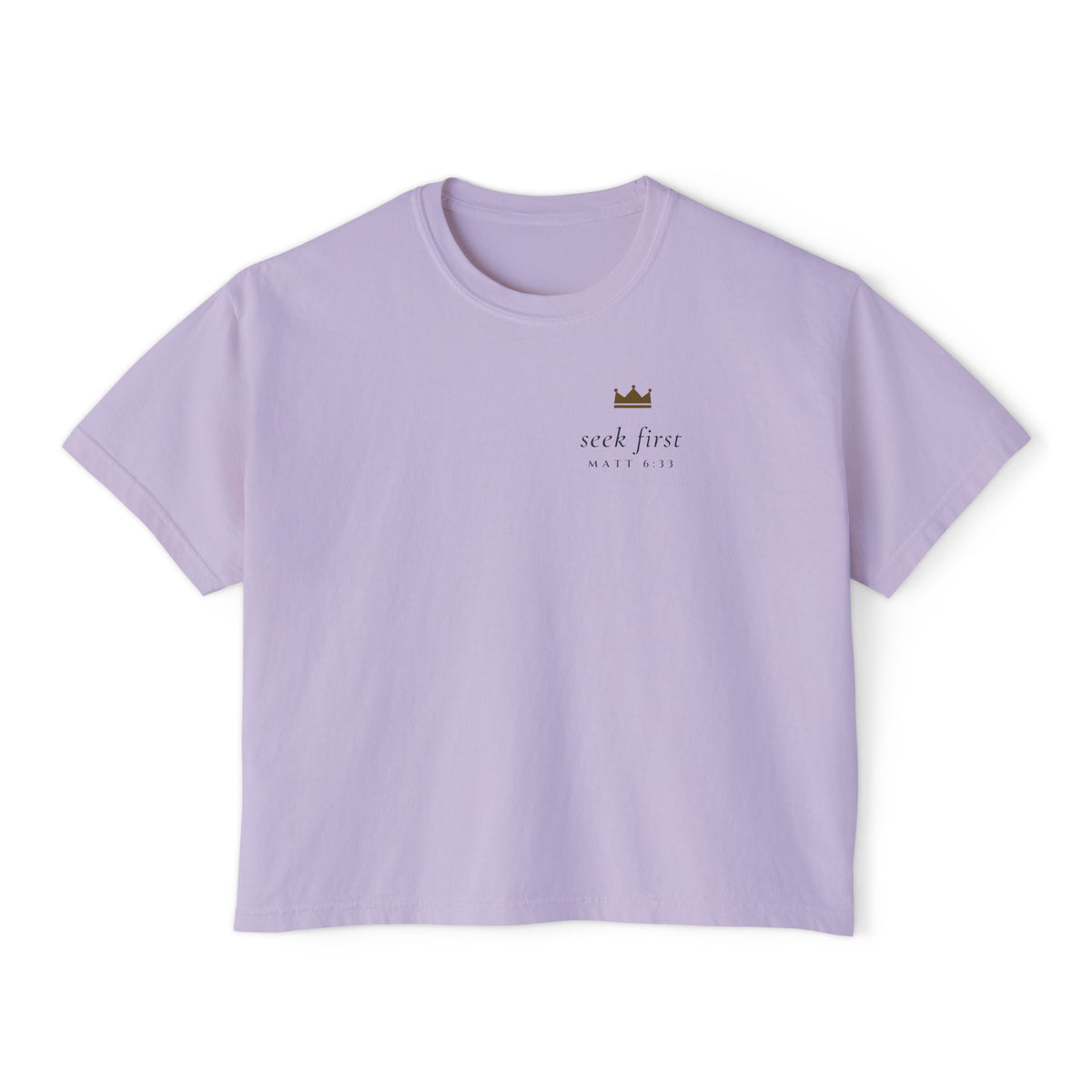 Seek First Minimal Crop Tee