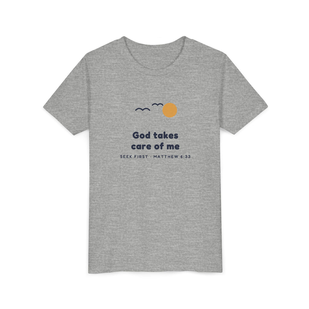 God Takes Care of Me Youth Tee