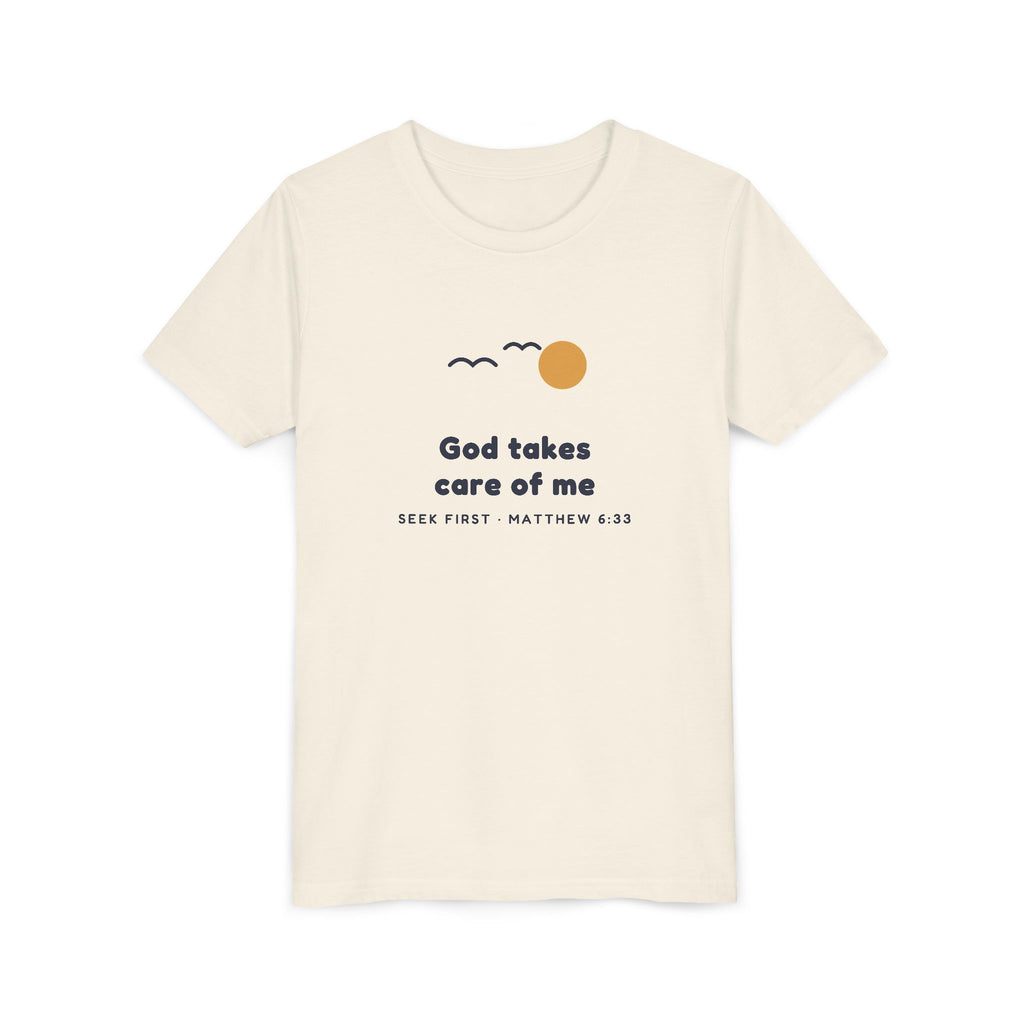 God Takes Care of Me Youth Tee