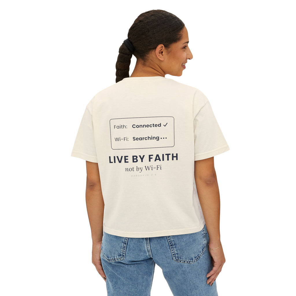 Live by Faith Crop Tee