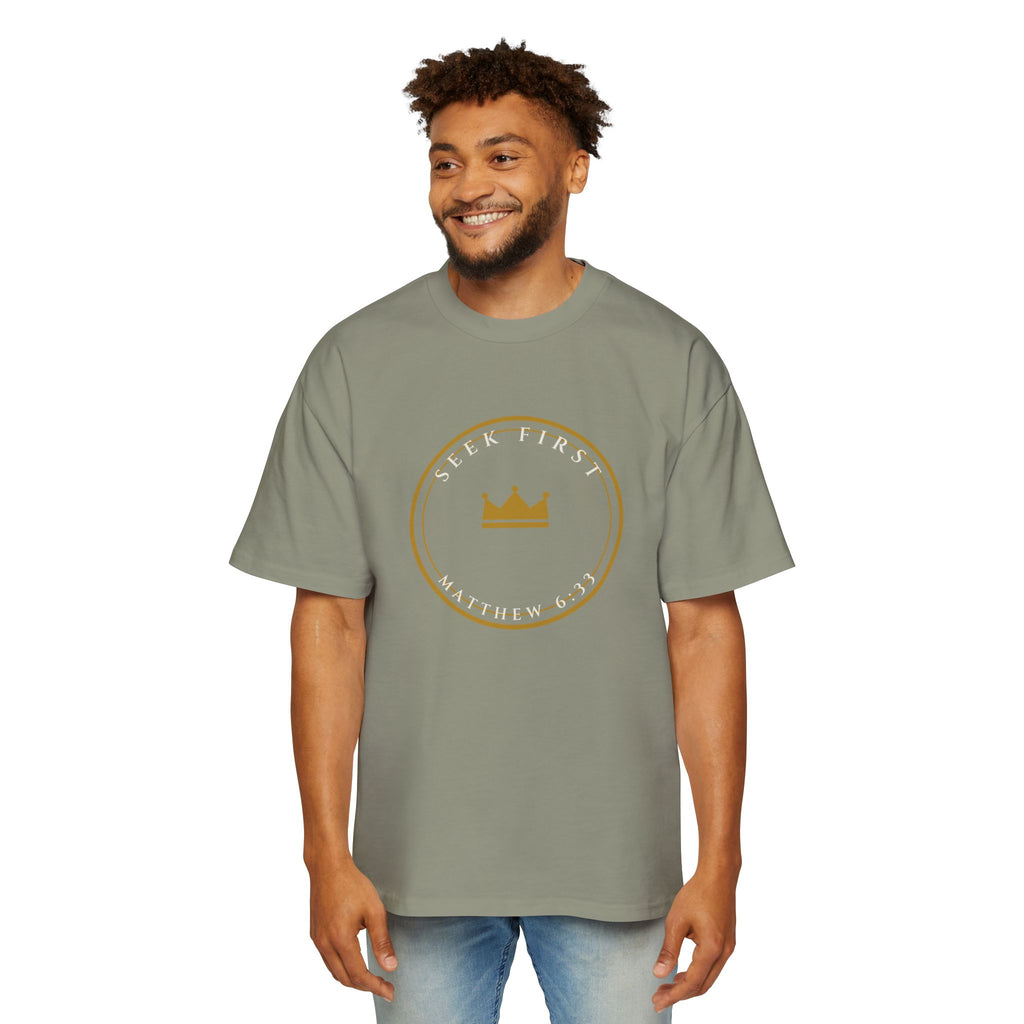 Seek First Crest Oversized Tee