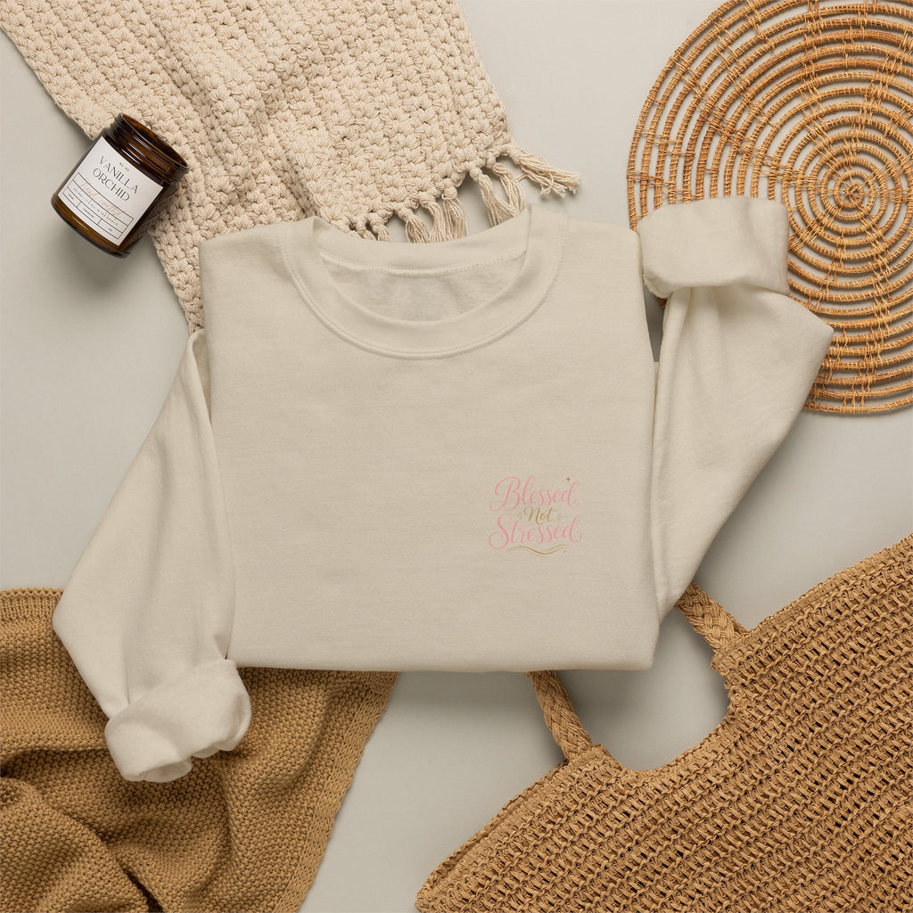 Blessed Not Stressed Crewneck