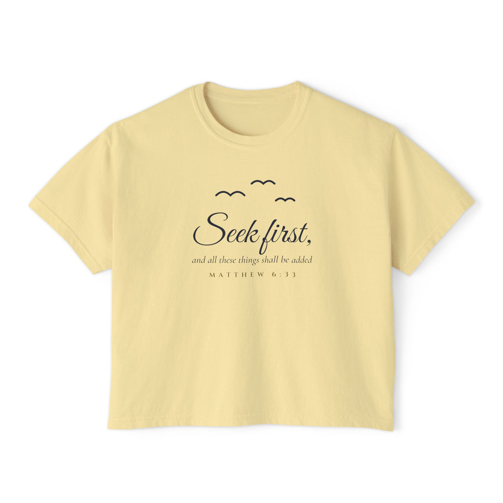 Birds of the Air Crop Tee