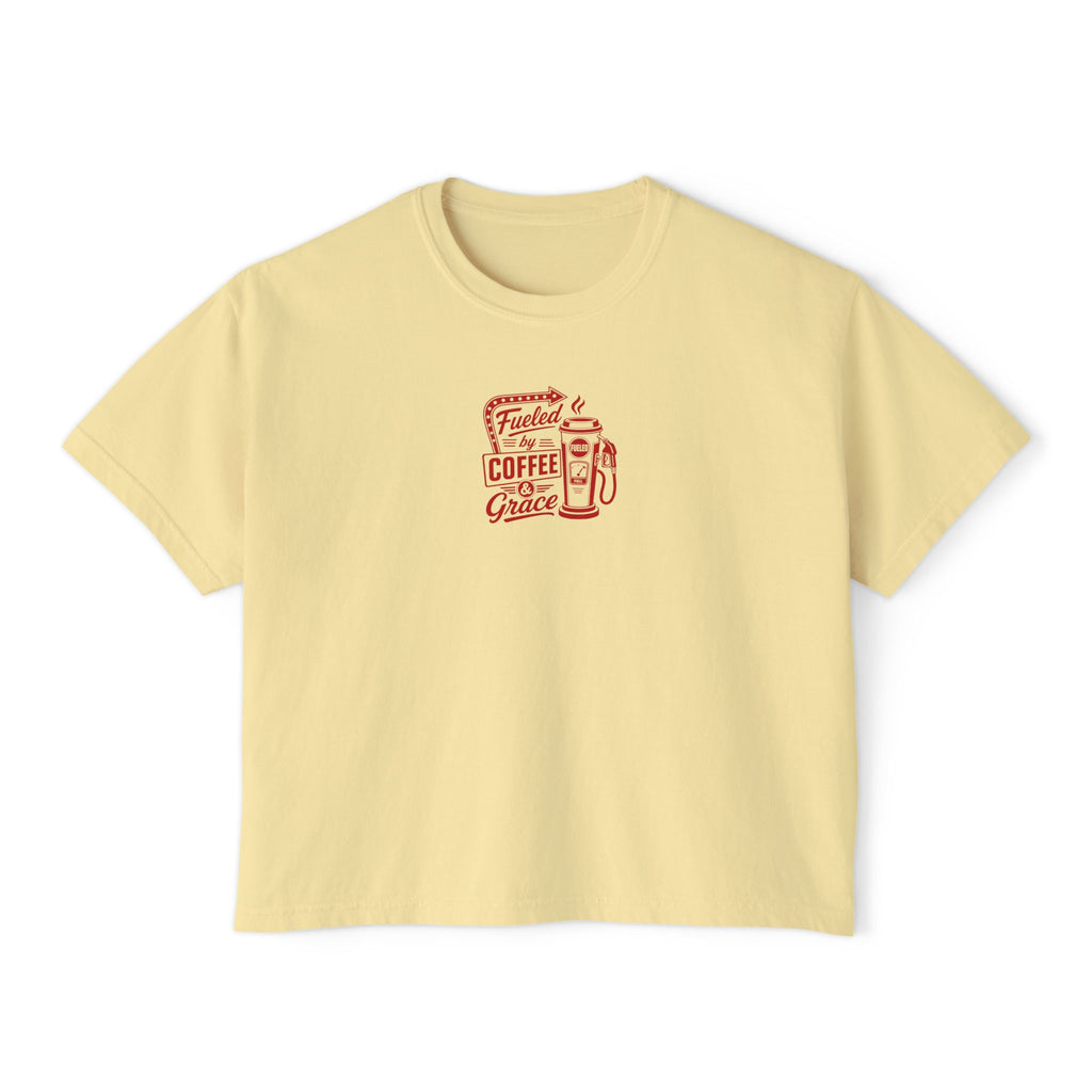 Fueled by Coffee & Grace Crop Tee