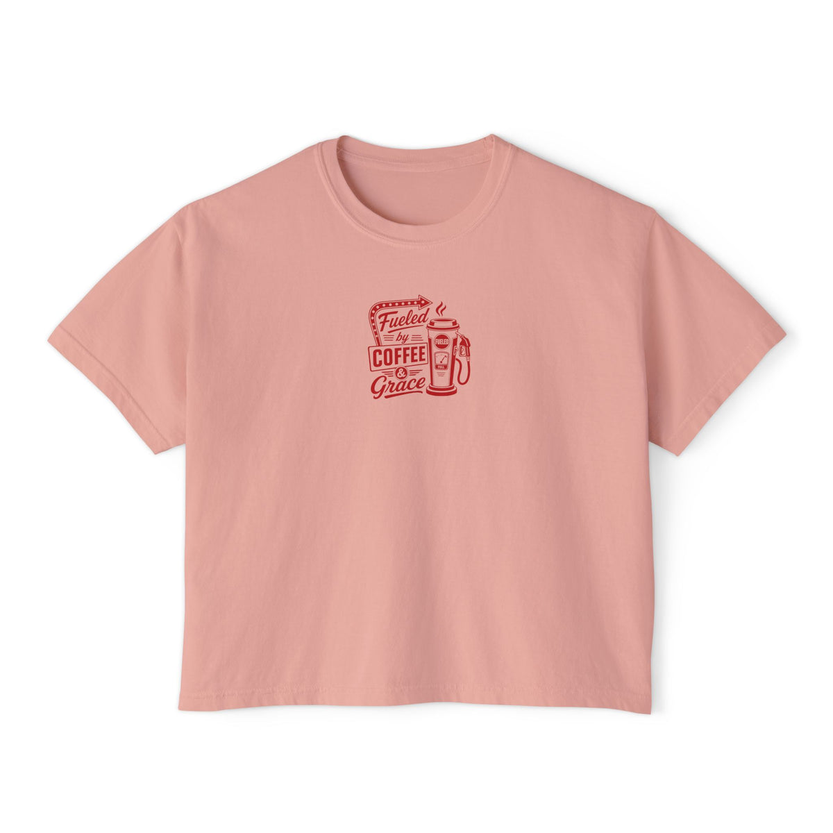 Fueled by Coffee & Grace Crop Tee