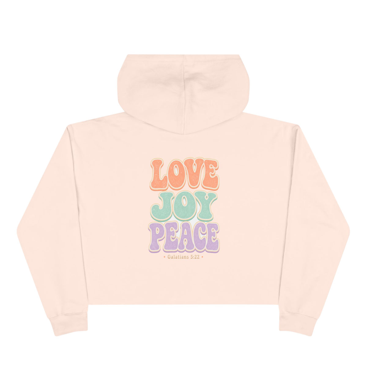 Love Joy Peace Crop Hoodie