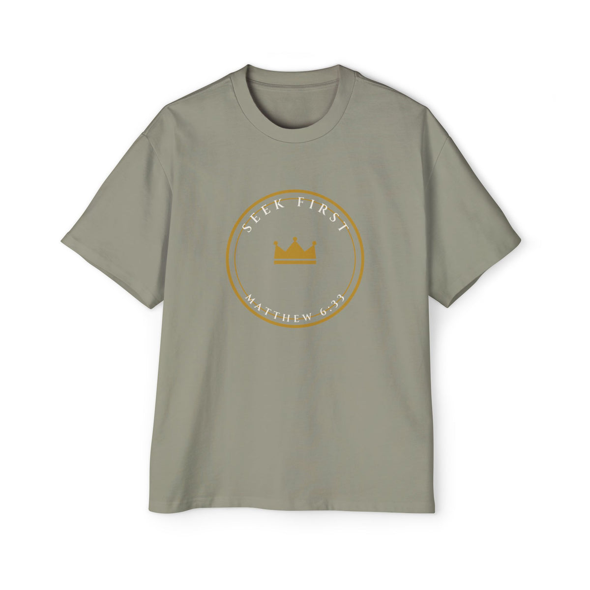 Seek First Crest Oversized Tee