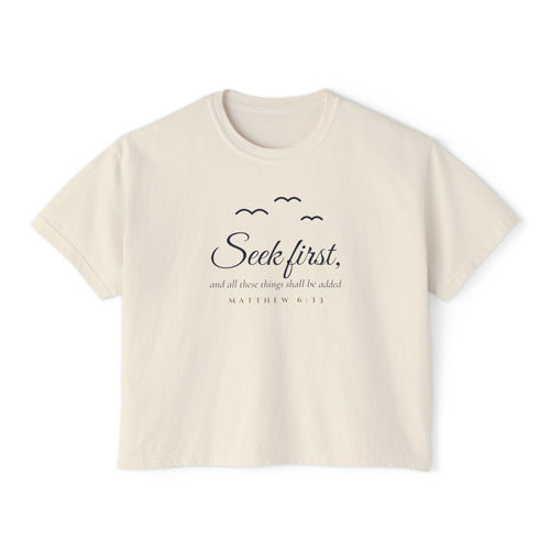 Birds of the Air Crop Tee