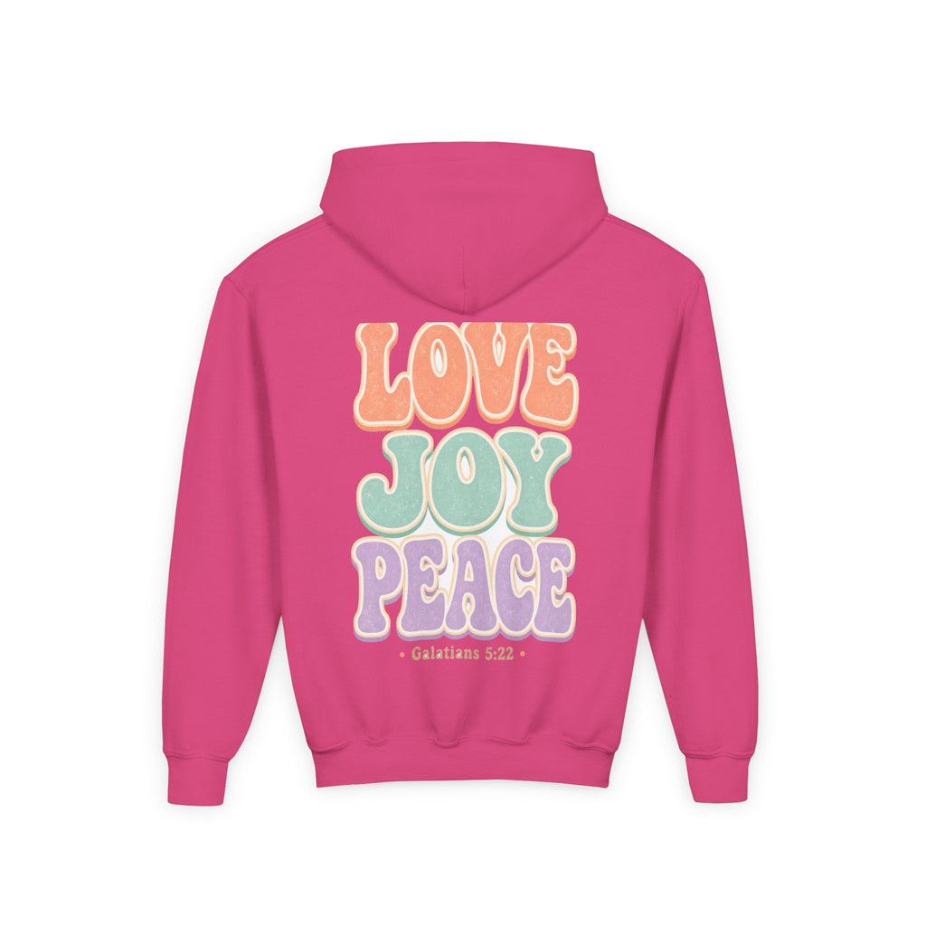 Love Joy Peace Youth Hoodie