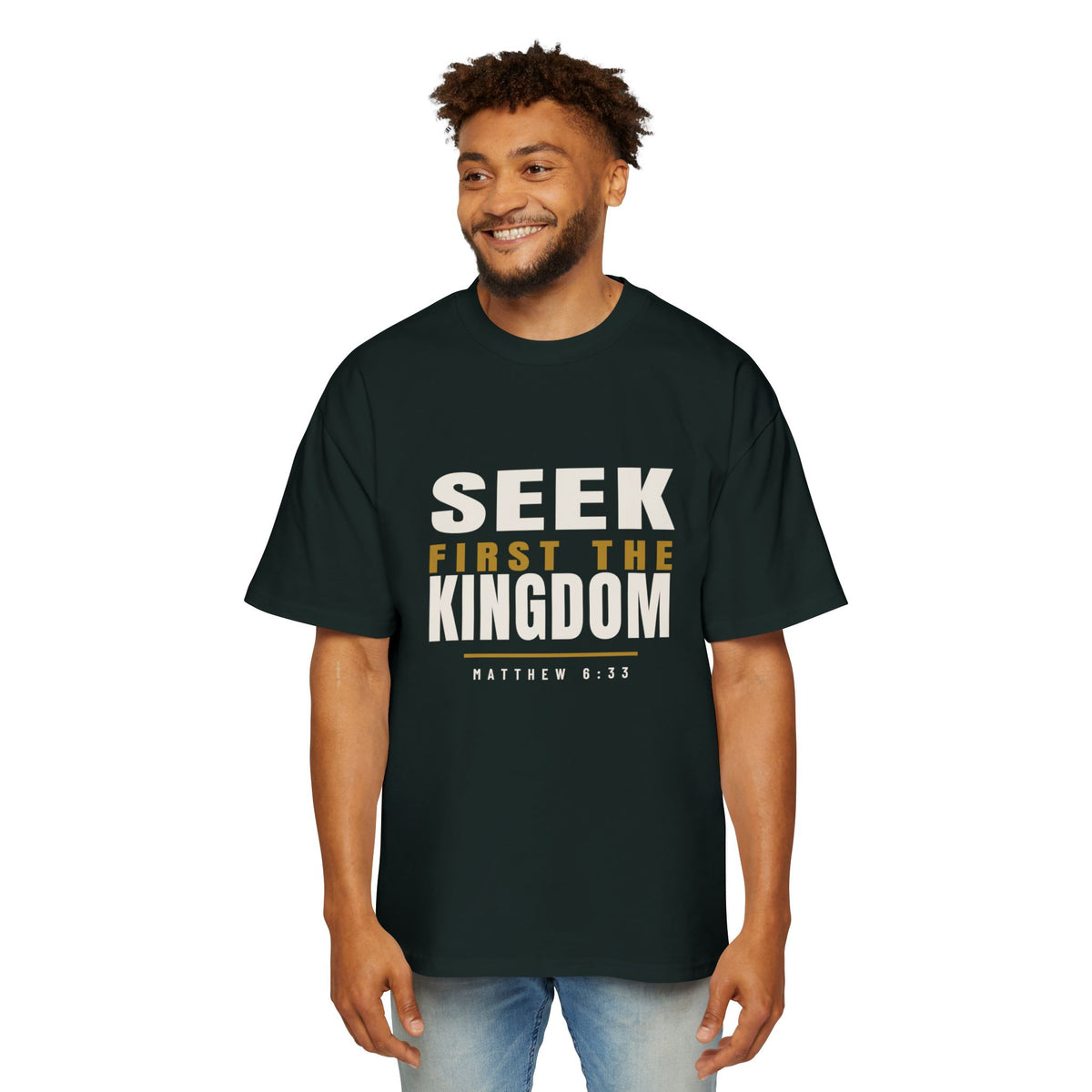 Seek First Block Oversized Tee