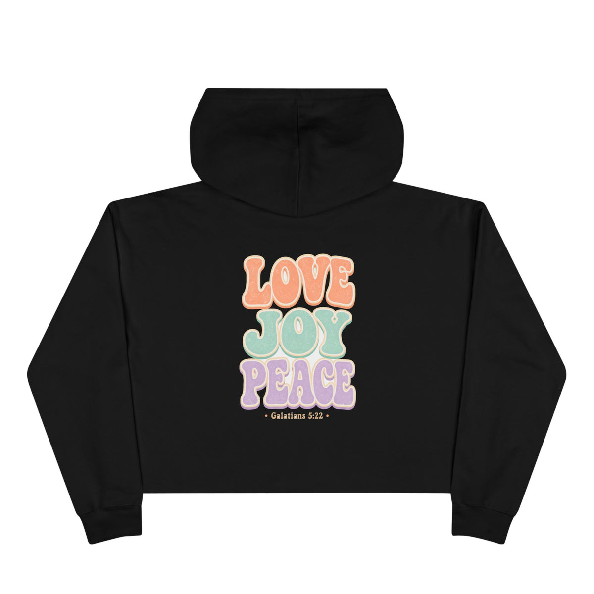 Love Joy Peace Crop Hoodie