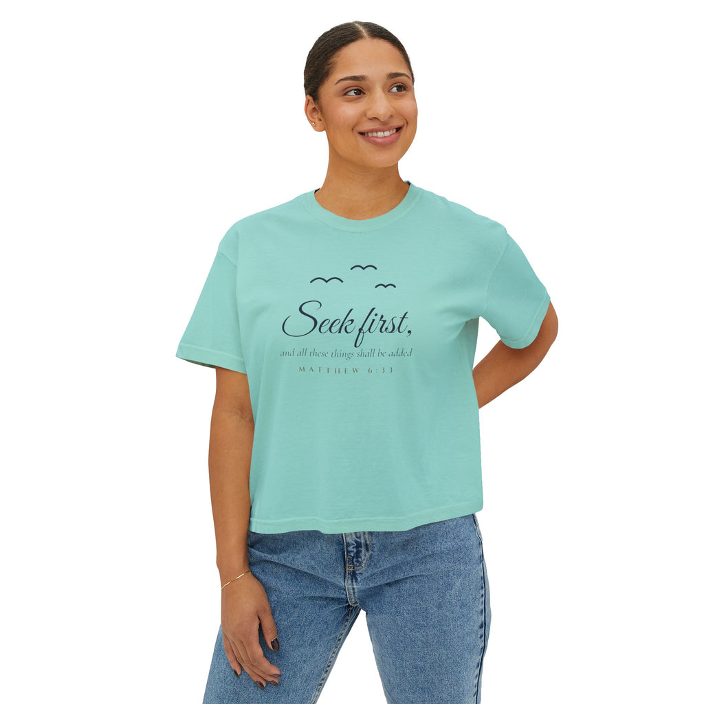 Birds of the Air Crop Tee