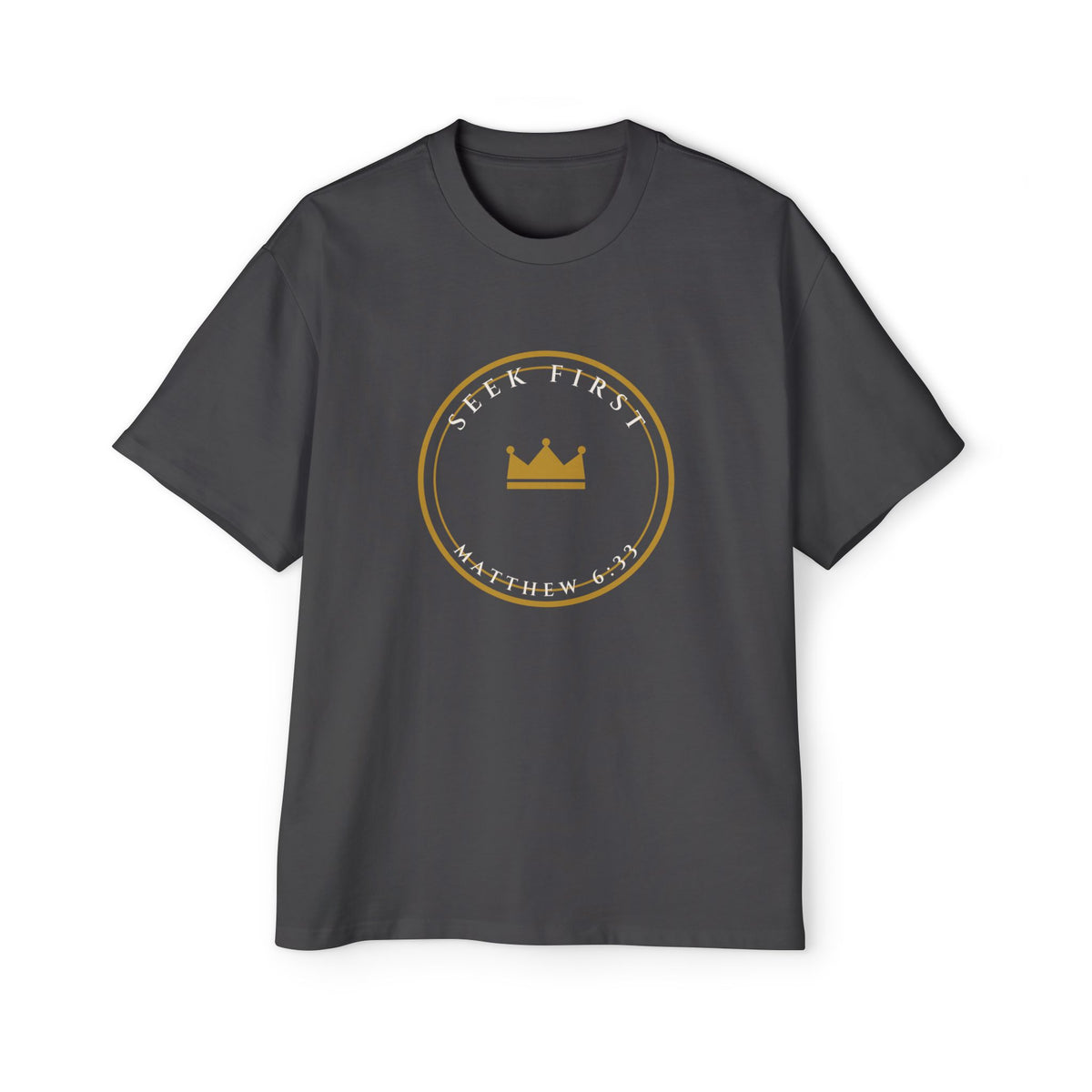Seek First Crest Oversized Tee