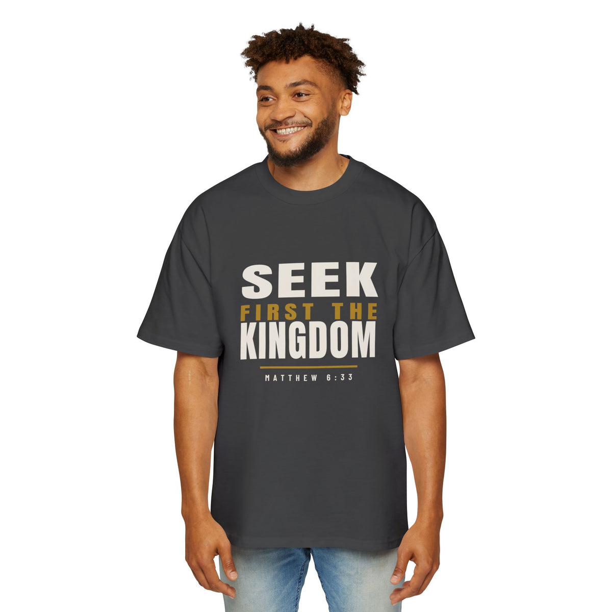 Seek First Block Oversized Tee