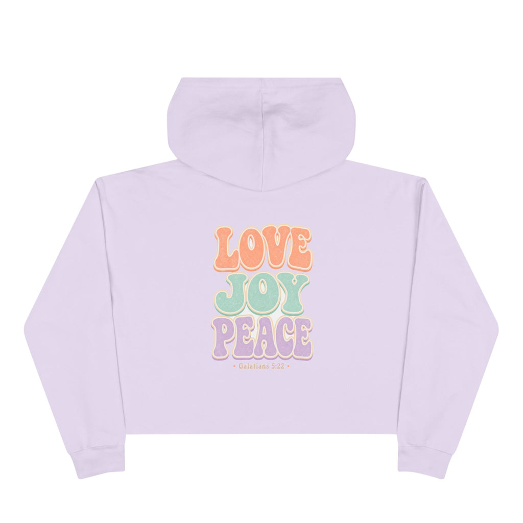 Love Joy Peace Crop Hoodie