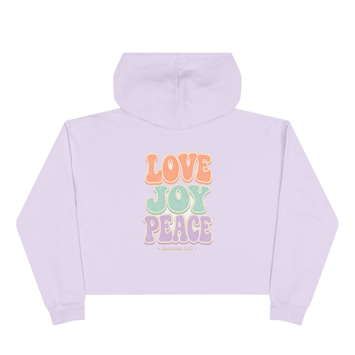 Love Joy Peace Crop Hoodie